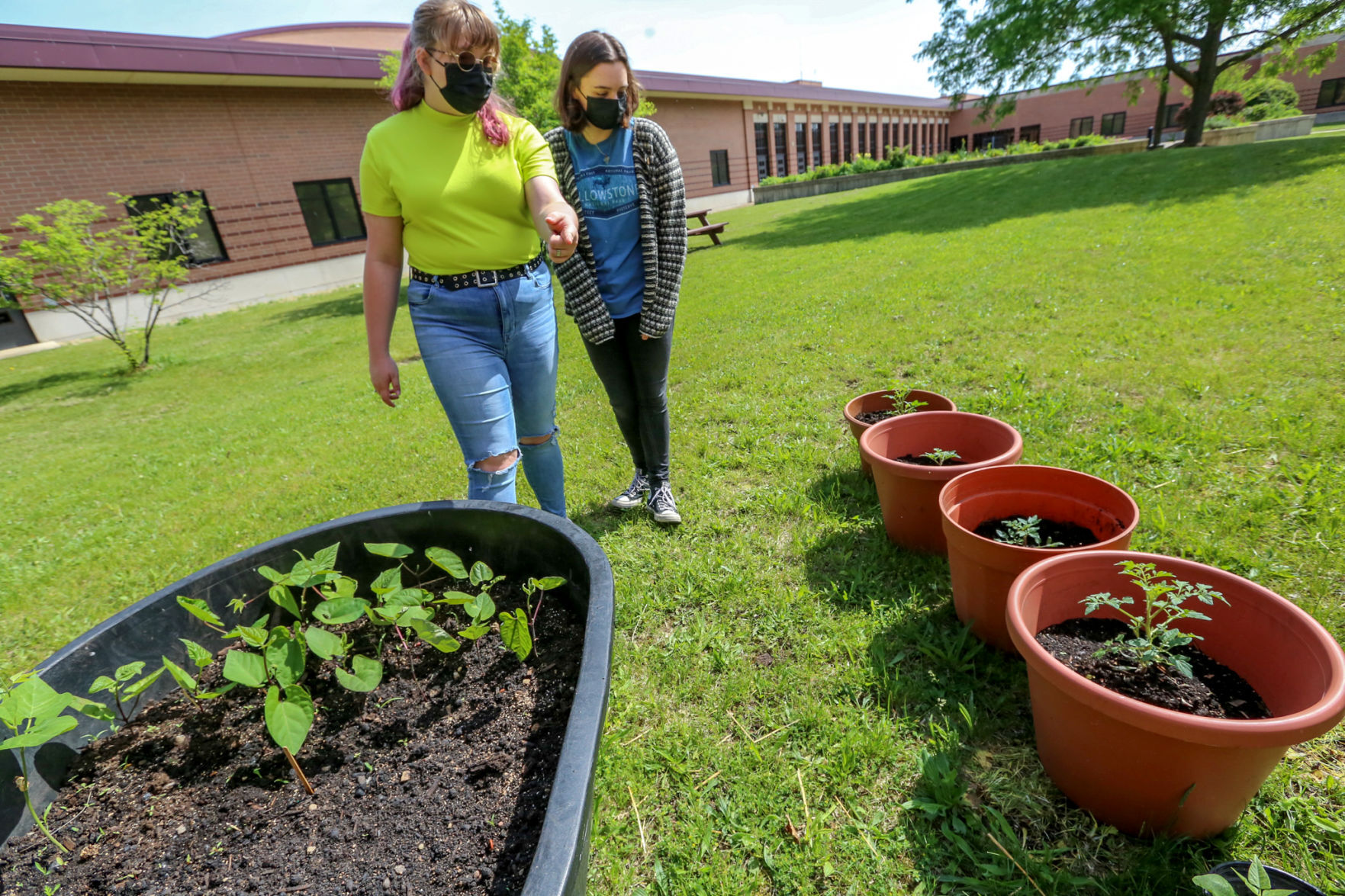 Chesterton High School students create a community garden